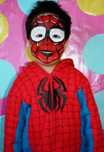 spiderman face painting